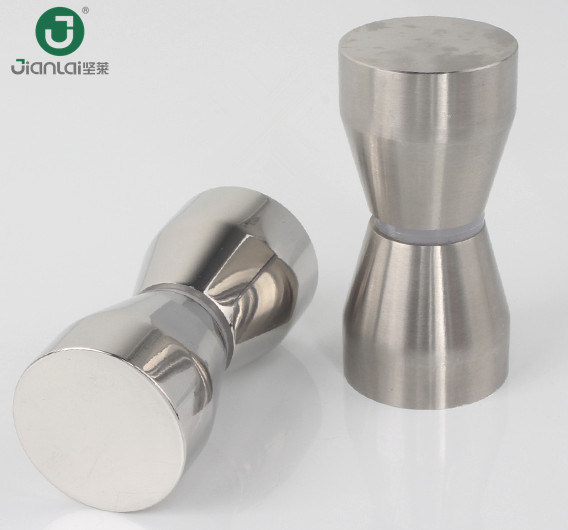 Chrome Back to Back Stainless Steel Shower Screen Door Knob