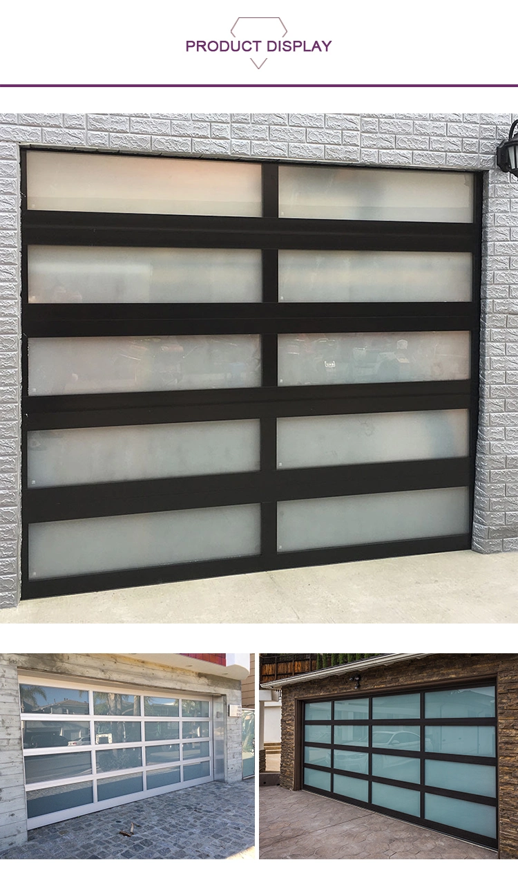 Wholesale Used Automatic Remote Control Over Head Aluminum Glass Panel Garage Door