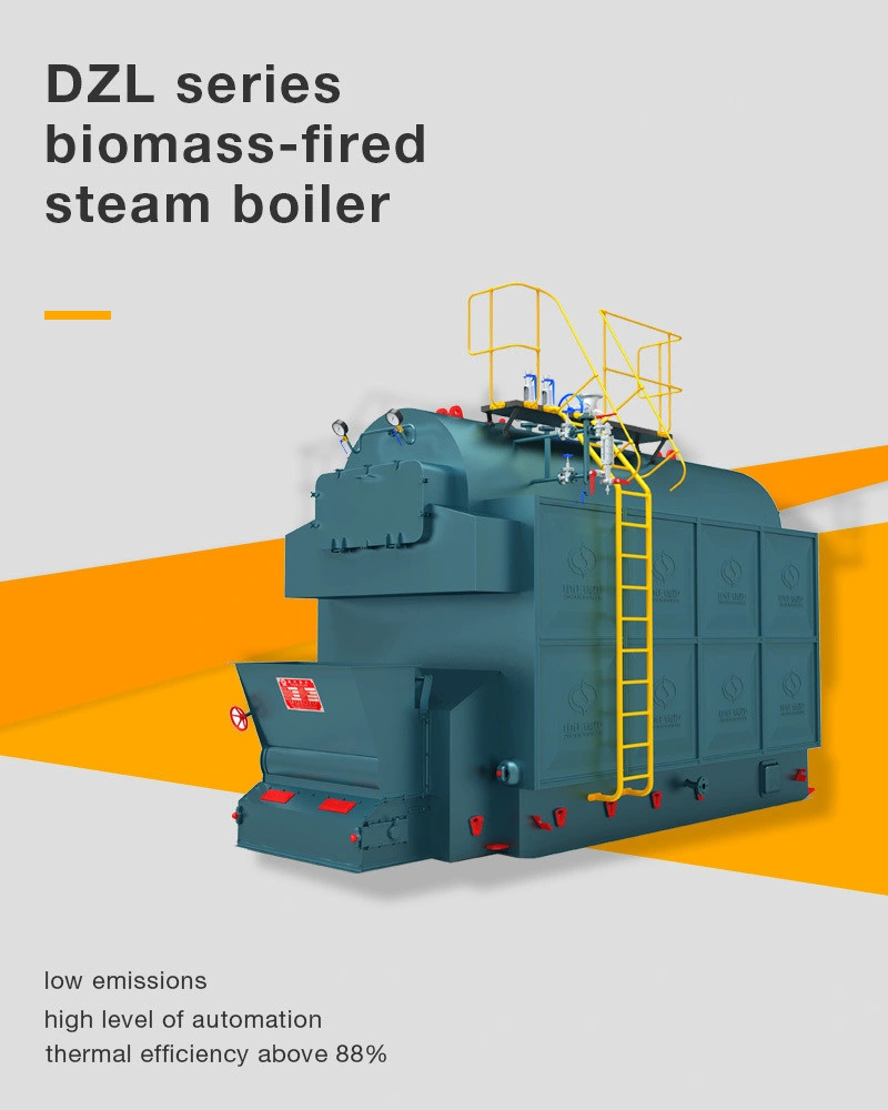 Horizontal Wood Waste Fired Industrial Biomass Steam Boiler