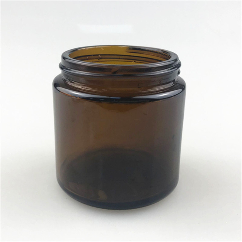 250ml 8oz Empty Dark Amber Glass Candle Jar with Lid Candles Scented Glass Jar