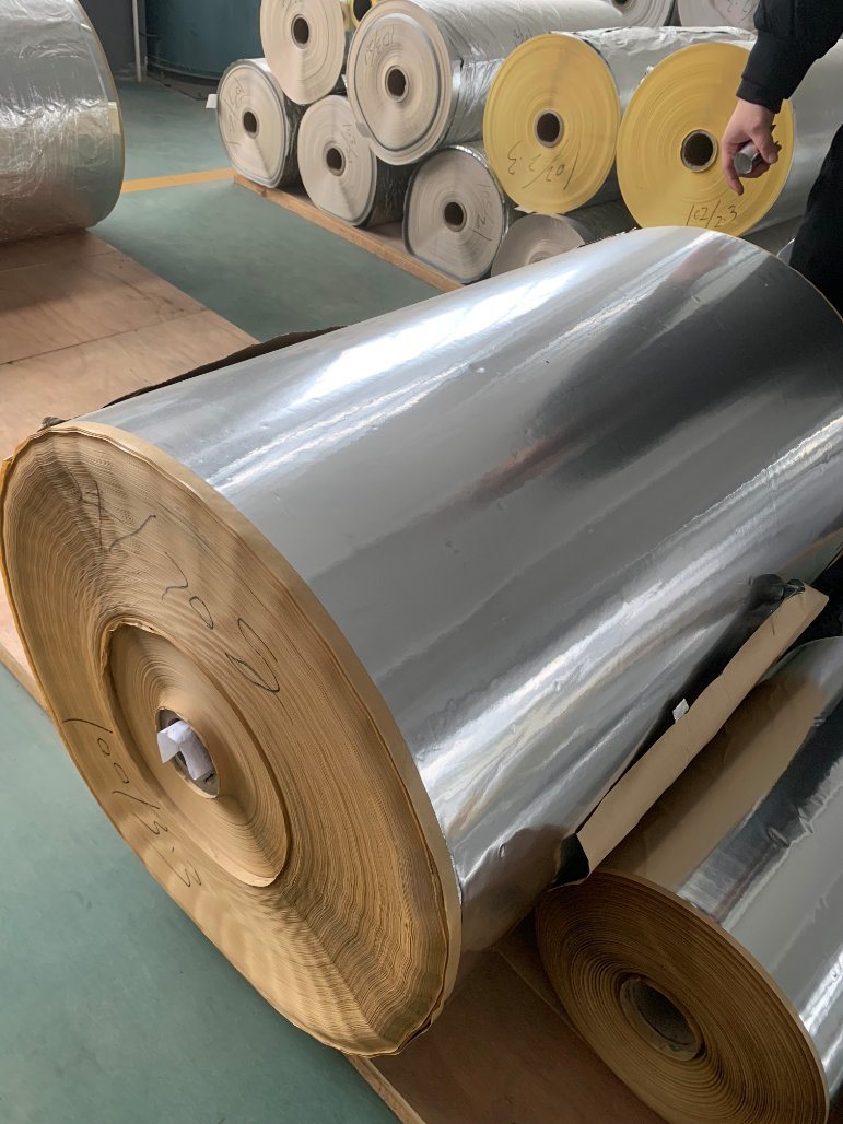 Insulation Material 80 Micron Hydrophobic Fiberglass Reinforced Aluminum Foil Tape