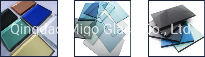 3-10mm Dark Blue Lake Blue Ford Blue Tinted Clear Reflective Float Glass