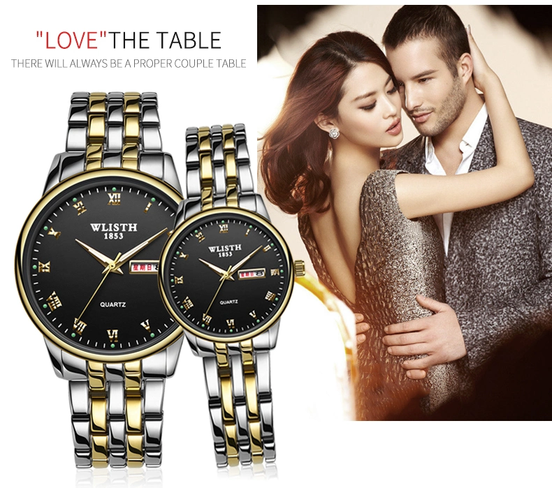 Ladies Waterproof Watch Quartz Gold Watch Watch Men Brand Customized Wholesale