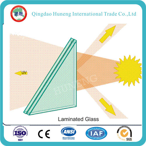12.76mm Clear Laminated Glass with ISO CCC
