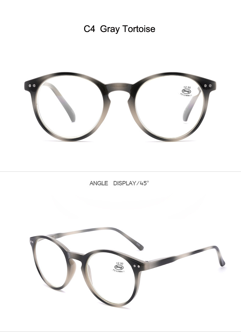 2021 Classical Ready Stock Unisex Designer Presbyopic Glasses Reading Glasses Reader Eyeglasses with Aspheric Anti Blue Light Lenses Power and Flex Temples