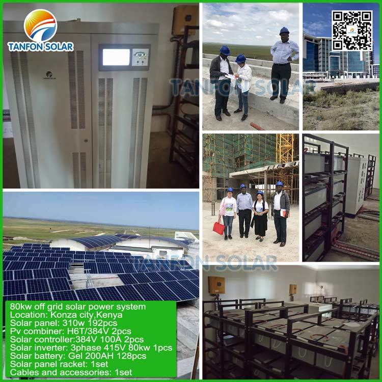 80kw Whole Set Ce Approved Solar System with High Efficiency Solar Panel