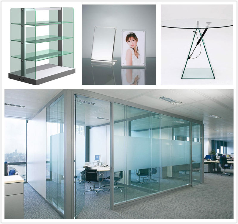 Competitive Price 3mm Clear Frameless Tempered Glass with Ce Certificate