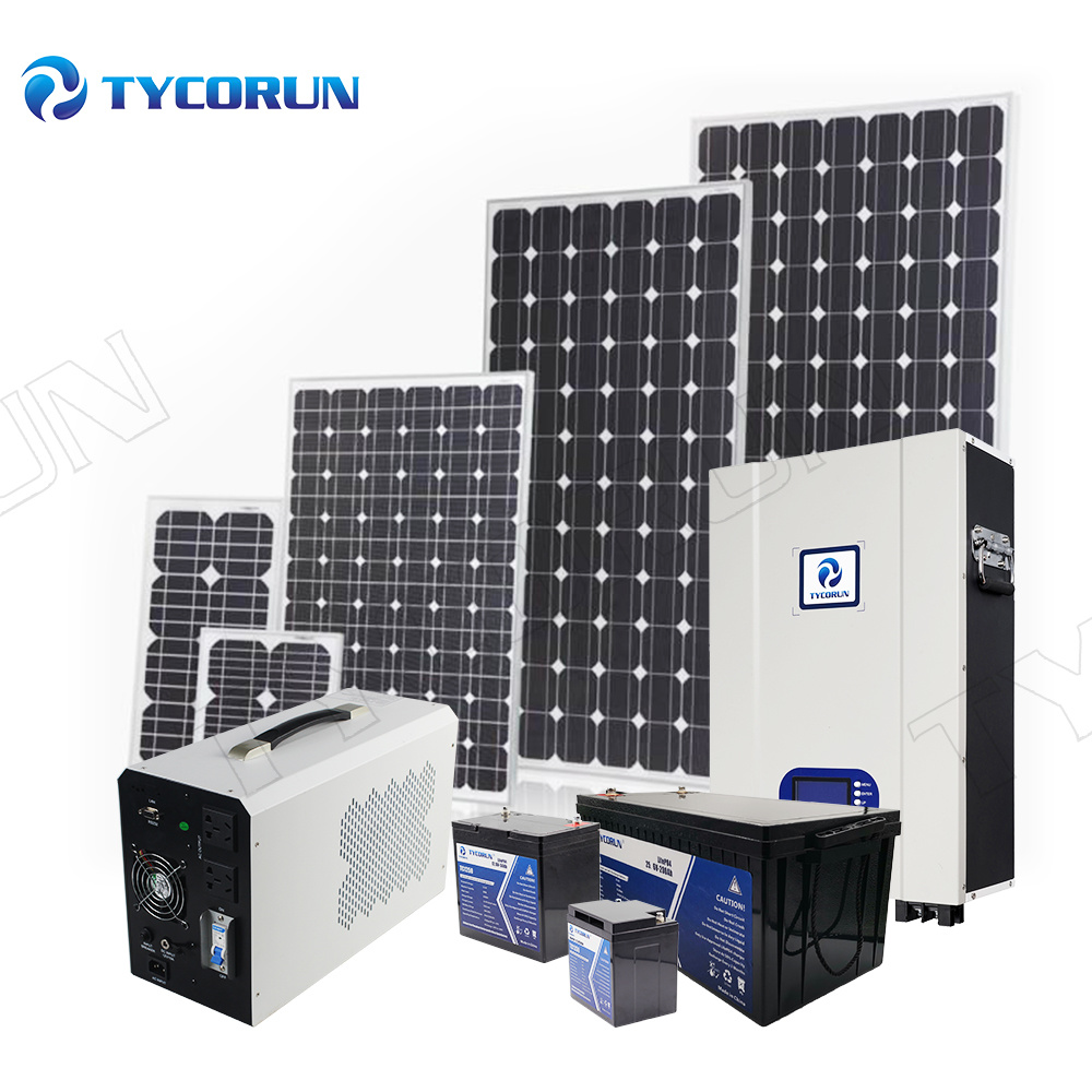 Tycorun High Cost Effective 5kw Solar off Grid System 5000watt Solar Power Lighting System
