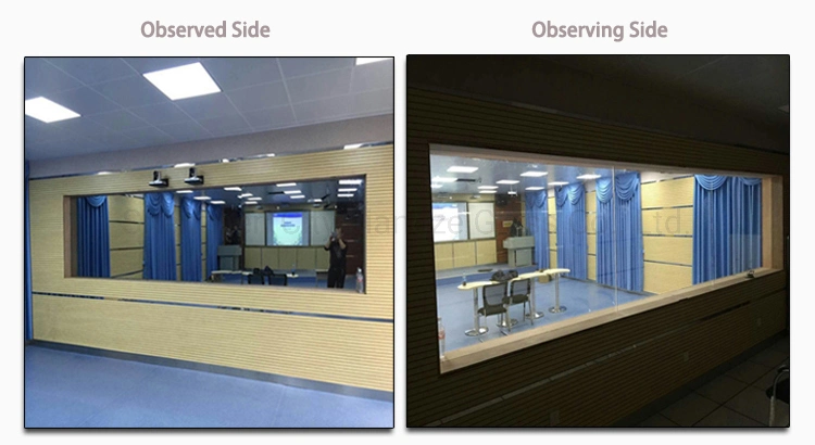 Unidirectional Perspective Mirror Reflective Coated Glass Laminated Glass for Office Secrecy