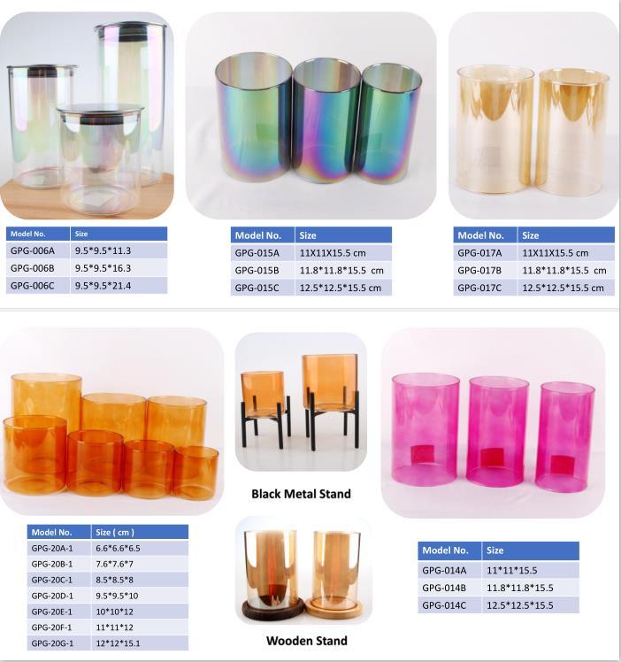 1L Heat Resistant High Borosilicate Glass Candle Jar Glass Food Storage Jar with Metal Lids