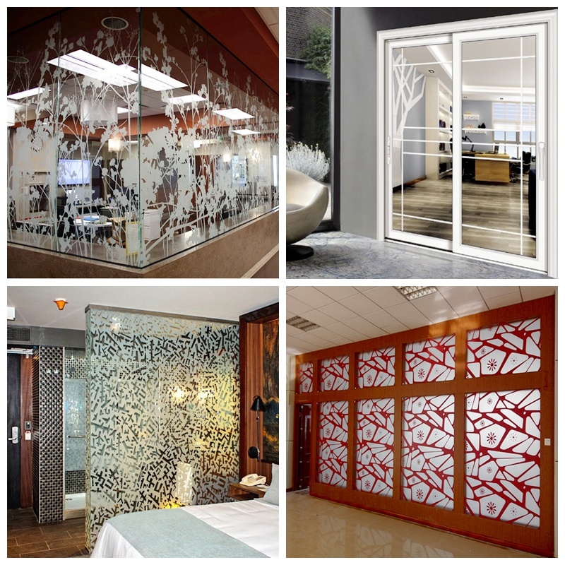 Screen Printed Glass, Tempered Glass Decorative Door, Glass Partition, Decorative Glass