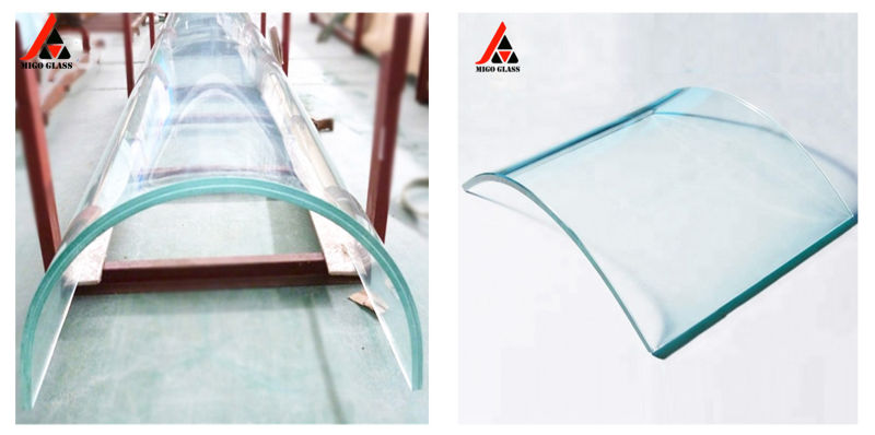 Low Price Bent Tempered Glass Tinted Glass with ISO Cerification