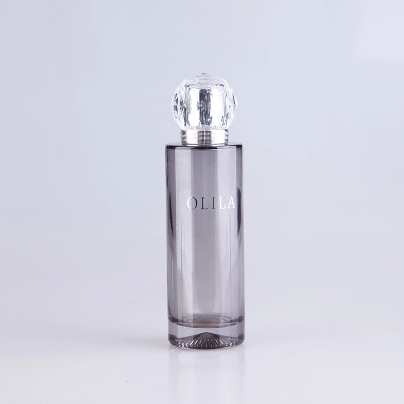 Shaded Boston Euro Bottle Spray Coating Glass Perfume Bottle for Cosmetic Packaging