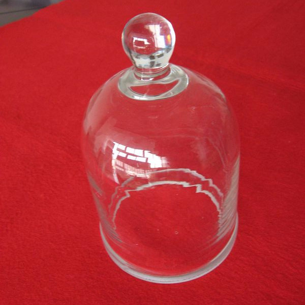 Customized Borosilicate Glass Bell Jar with Handle Manufacturer