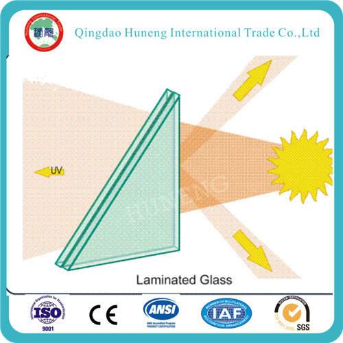 8.76mm Clear Laminated Glass for Balcony Use