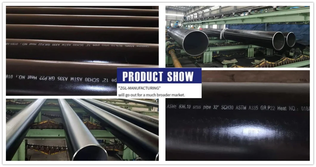 Industrial Boiler Alloy Steel Tube&Pipe ASTM A335 P1/P2/P5/P9/P11/P21/P22/P91