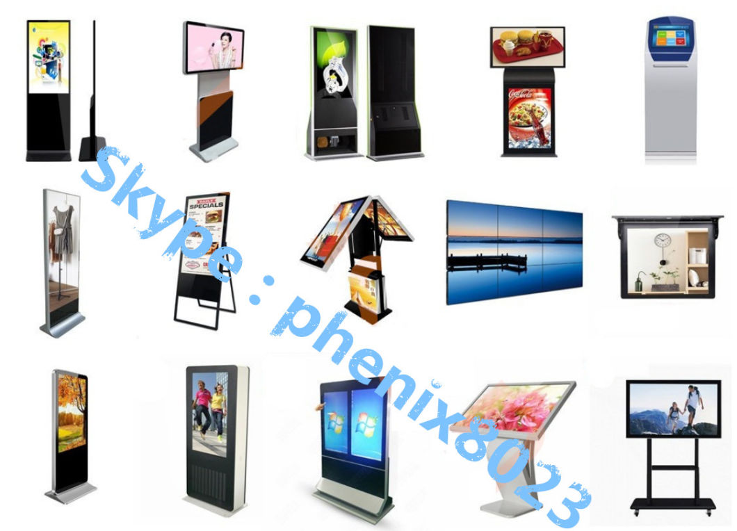 Multitouch Capacitive Glass 65inch Industrial Wall Openframe Outdoor IP66 Advertising Player Floor Standing LED Signage Monitors