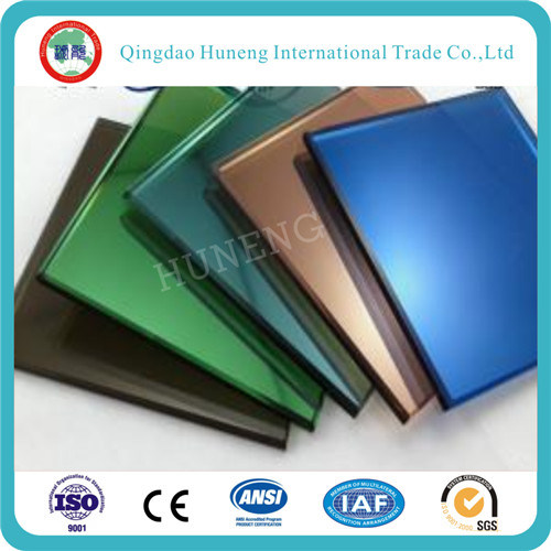 4-8mm Dark Green Reflective Glass with Ce Certificate
