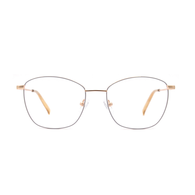 Higo Latest Fresh Fashions Eyeglasses Custom Made Metal Big Frame Eyeglass Frames