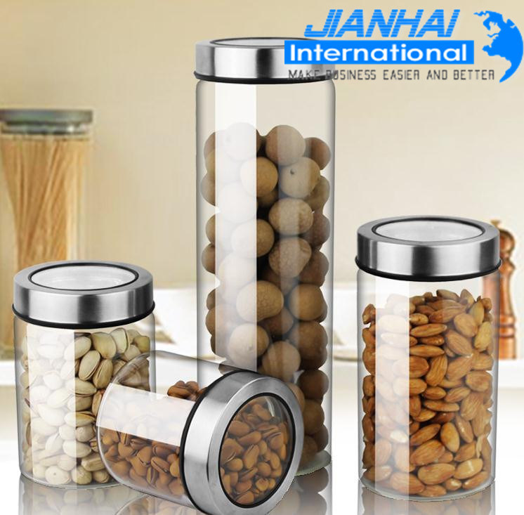 Heat-Resistant Sealed Bottle Household Glass Container Jar