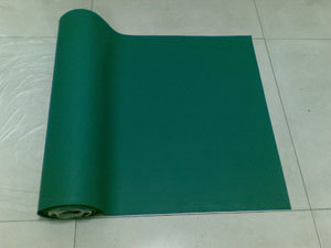 ESD Rubber Sheet, ESD Rubber Mat, Antistatic Rubber Sheet, Color: Green/Black, Blue/Black, Grey/Black, Black/Black