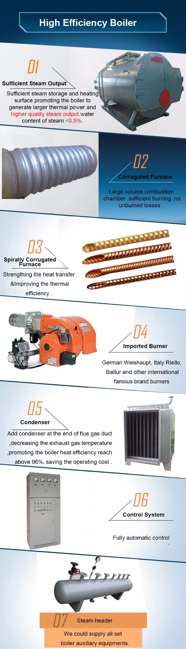 Low Price Oil Gas Fired Industry Steam Boiler