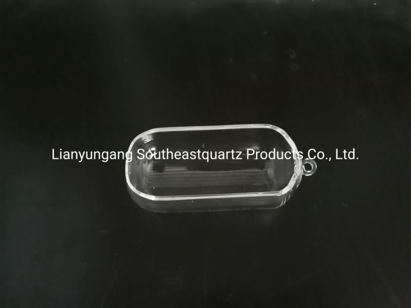 Heat Resistance Fused Silica Glass Boat for Semiconductor