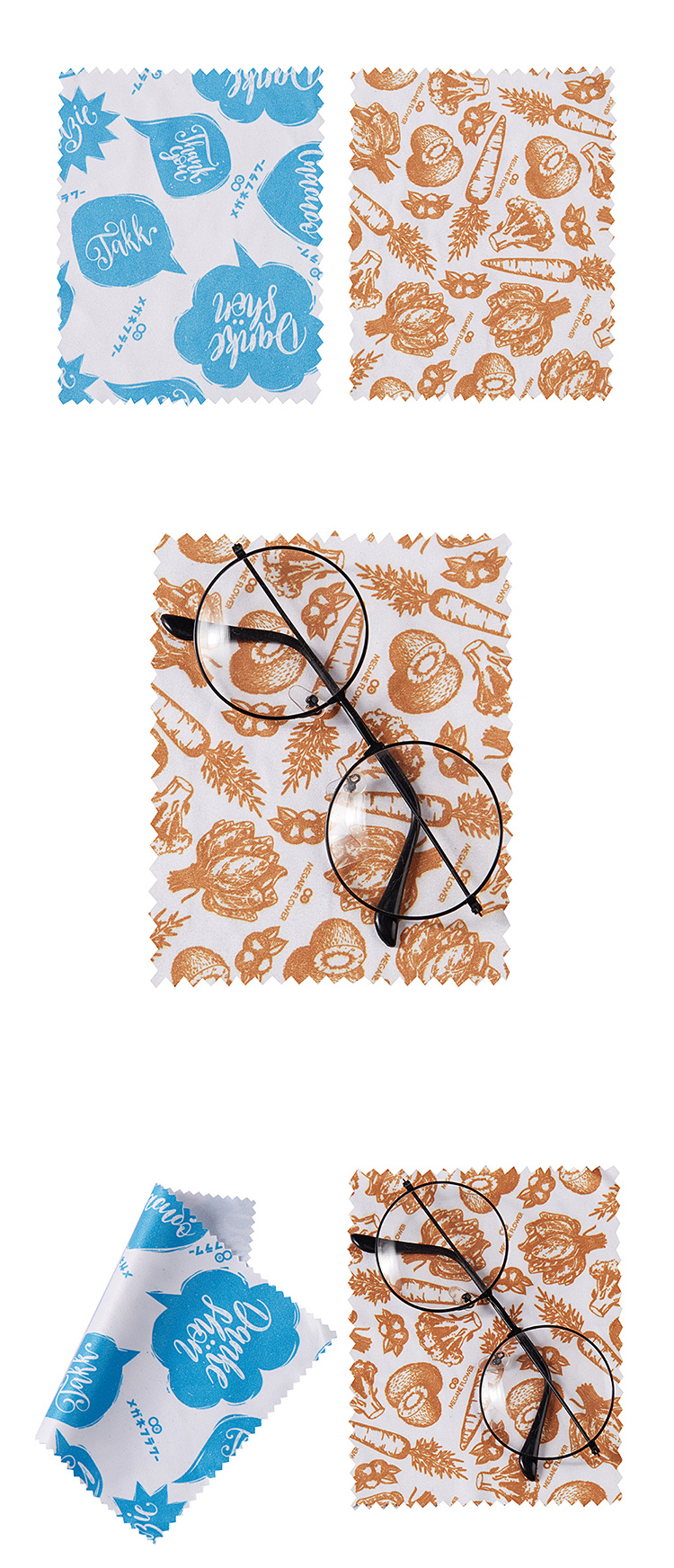 Clean Glasses Lens Cloth Wipes for Sunglasses