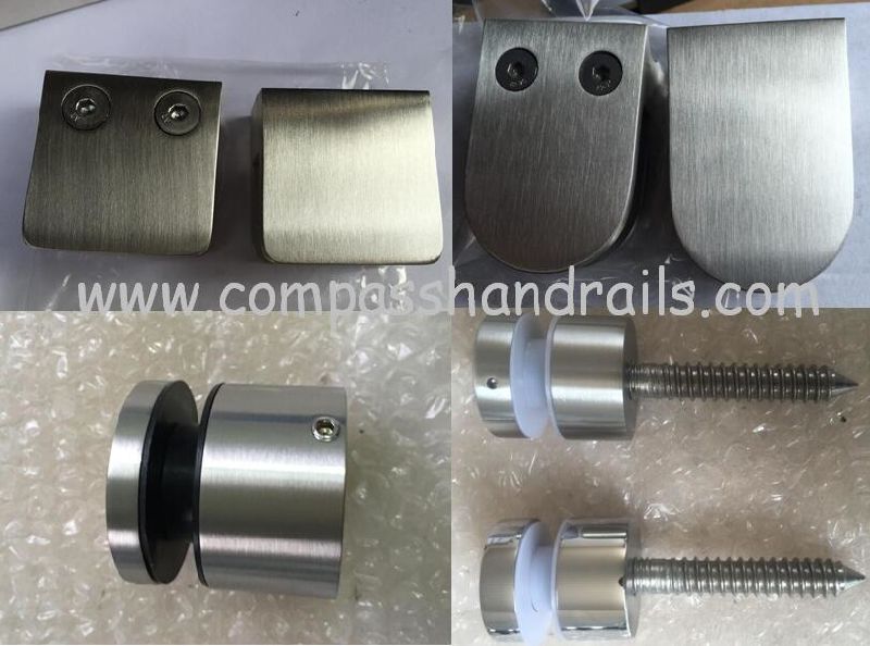 Stainless Steel Railing Glass Clamps Fitting for Balcony Deck