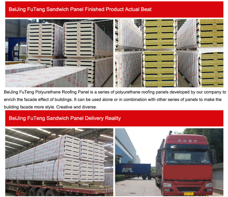 Extruded Glass Wool Board Polystyrene Prefabricated Wall/Roof Decorative Metal Wall Panels