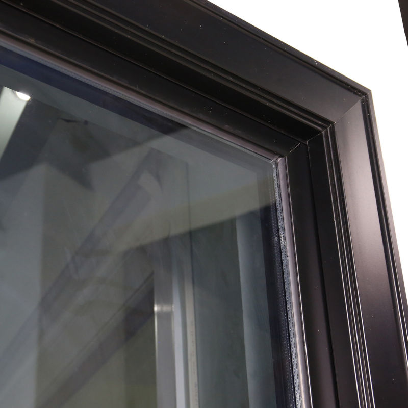 Double Tempered Glass Wood Clad Aluminium Casement Window