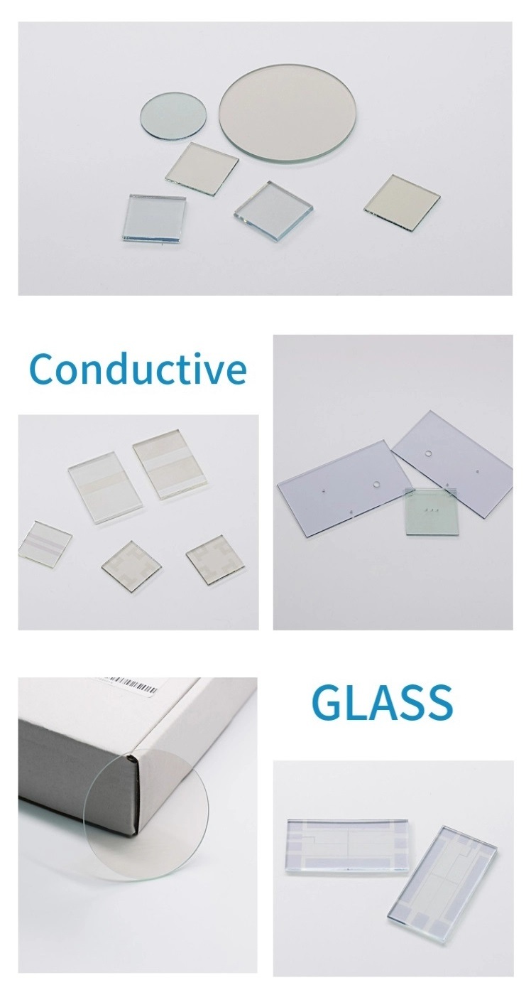 Custom 25X25X1.1mm ITO/Fto Coated Conductive Pattern Glass for Lab