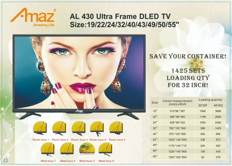 Amaz OEM Television Manufacturer 32 Inches Television