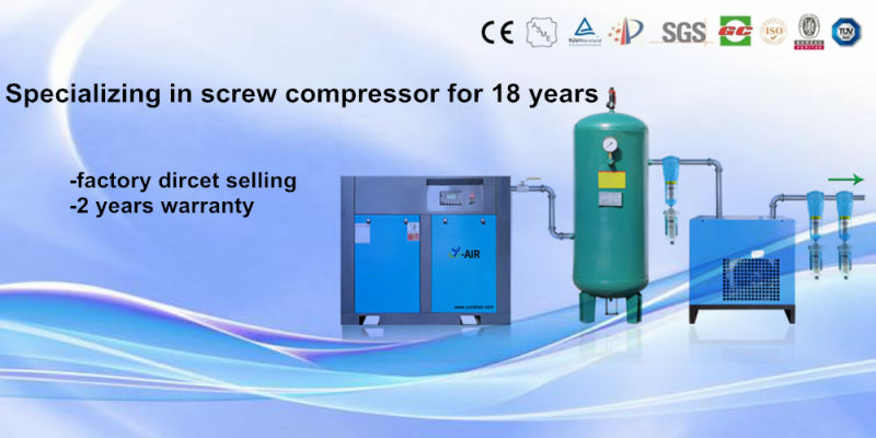 Ce SGS 2020 High Efficiency 15kw 20HP Atlas Copco Compressor Price Industrial Screw High Air Compressor Rotary Screw Type Air Compressor Supplier of Compressor