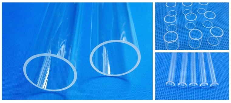 High Temperature Square Quartz Glass Tube Laboratory Glassware
