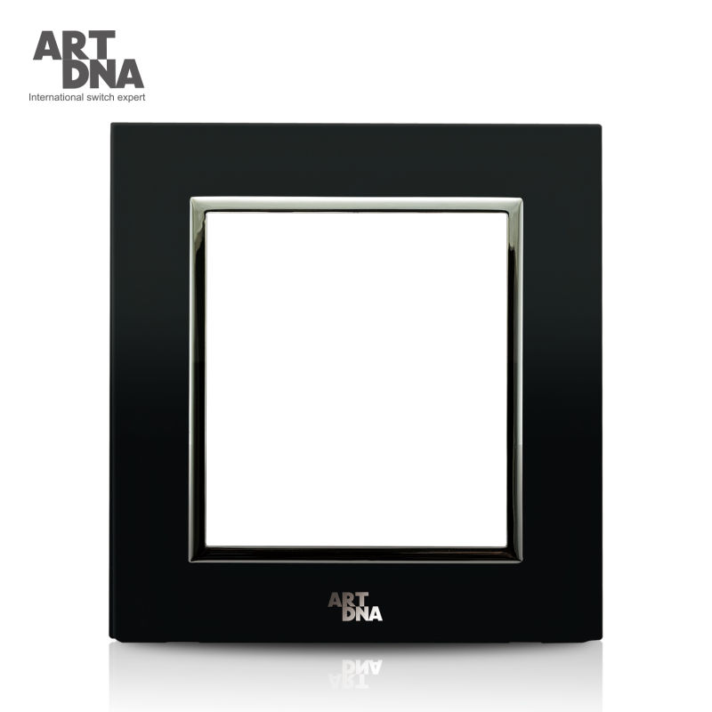 86 Style Black Glass Wall Switch Frame