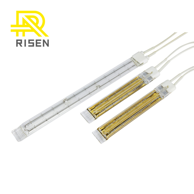 Quartz Glass Radiantor Infrared Lamps Heater Carbon Fiber IR Heat Tube