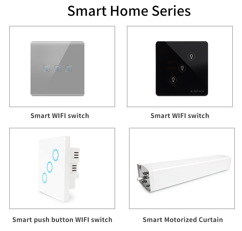 Tuya Glass Panel Home Smart Zigbee Light Switch Us Touch Switch