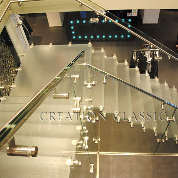 6.38mm Clear/Milk/White//Lake Blue/Bronze Tempered /Toughened Laminated Glass