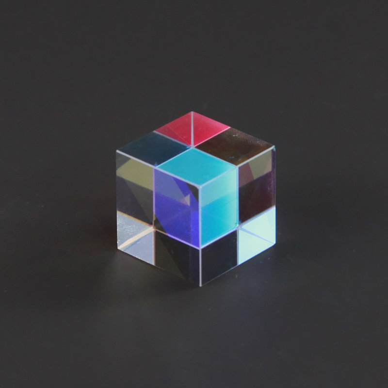 Optical Dichroic Glass Bk7 Support to Map Processing X-Cube Prism