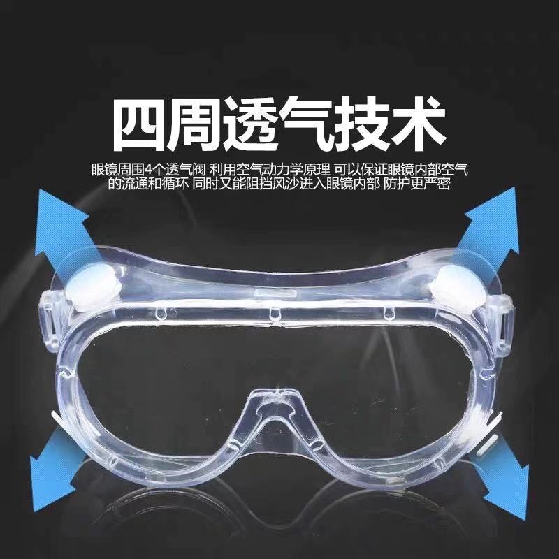 Medical Eye Glass Anti Infection Splash Clear Transparent Goggles