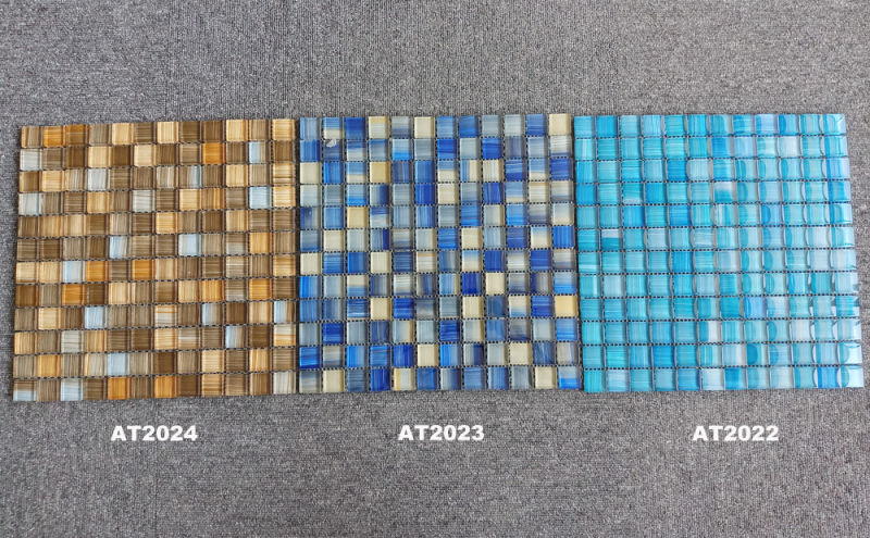Hot Sale Glass Mosaic TV Background Decorative Multicolor Glass Mosaic Wall Tiles