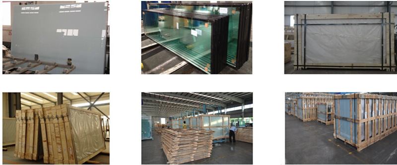 Golden Tempered Brozne Painted/Reflective Laminated Glass for Building Glass (L-M)