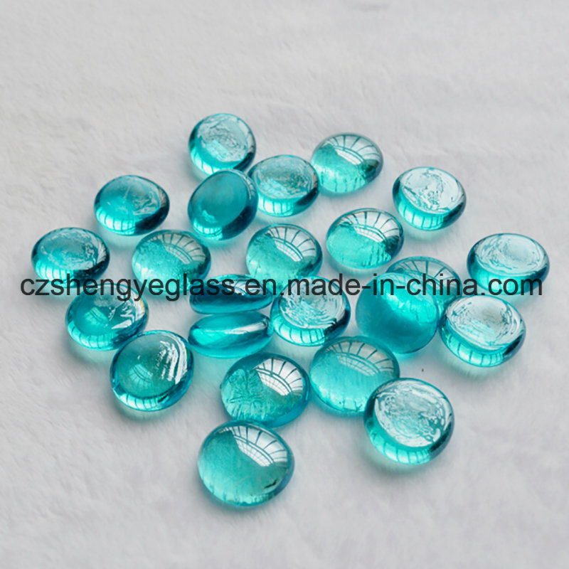 Professional Made Colorful Decorative Flat Glass Beads for Aquariums Sea Glass