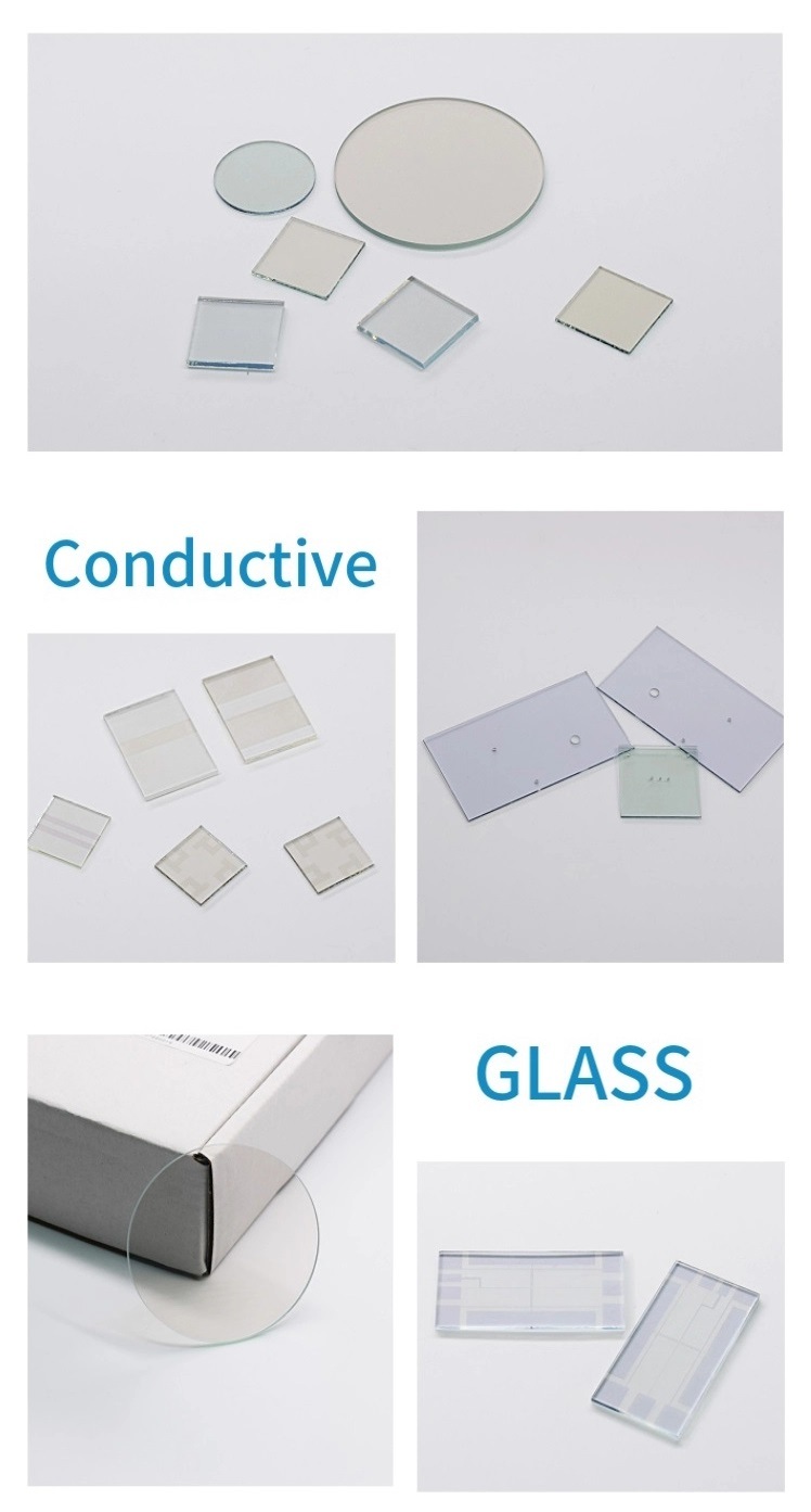 OEM 15ohm 100X100mm Clear Conductive Glass ITO Glass for Lab Testing