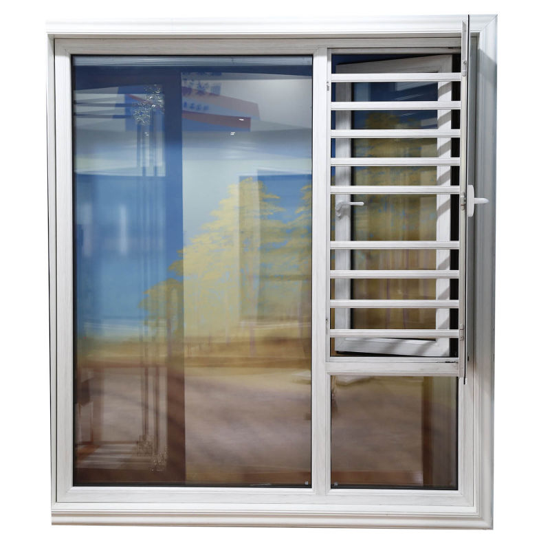Double Tempered Glass Thermal Break Aluminum Burglarproof Casement Window