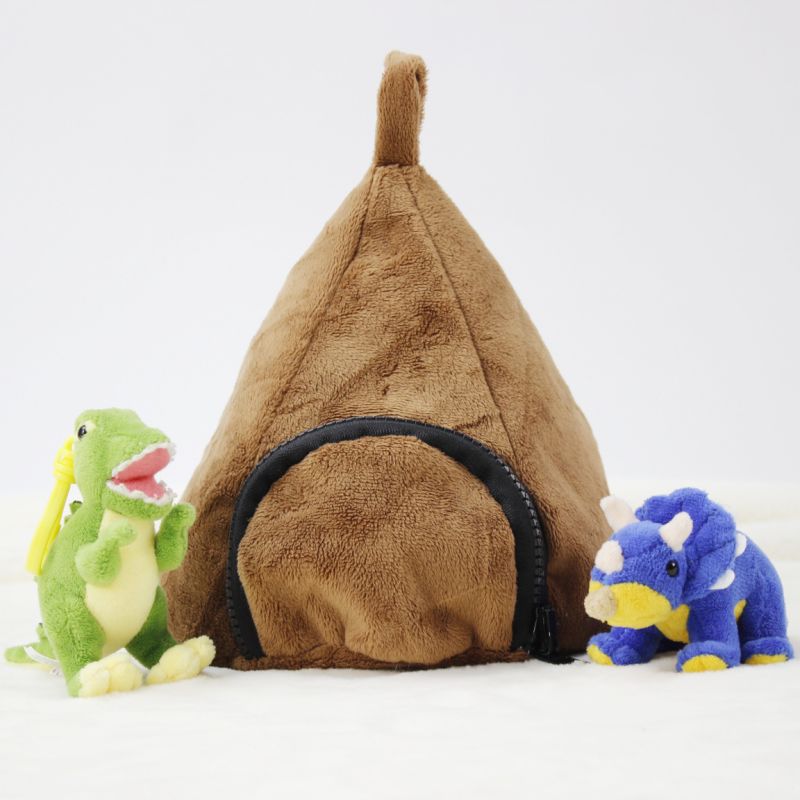 Custom Hide-Seek Dragon Plush Toys Five Little Dragon Toys Dinosaur House Stuffed Animals Dinosaur