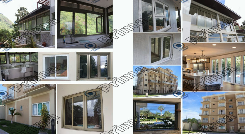 Factory Price Tempered Glass Window Aluminum Casement Windows