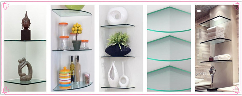 10mm Flat and Curved Tempered Glass for Furniture Glass Shelves