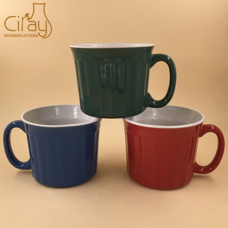 Promotional Ceramic Glazed Color Drinking Cup